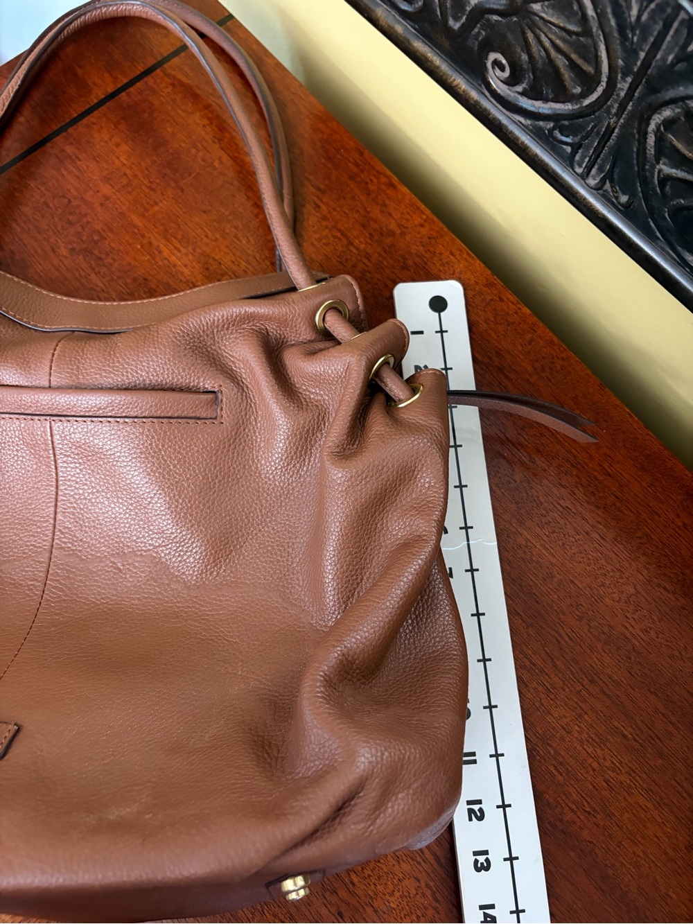 Lodis Zaria Hobo Pebbled Leather Shoulder Bag - Picture 10 of 14